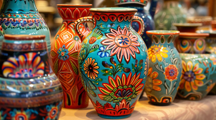 Mexican Talavera Ceramica Colorful Traditional