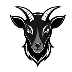 Goat Head Logo vector isolated