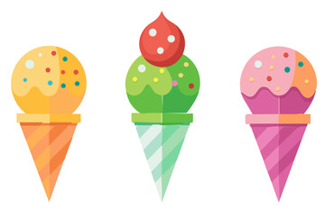 Ice cream cone vector
