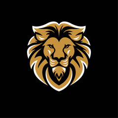 lion head logo vector