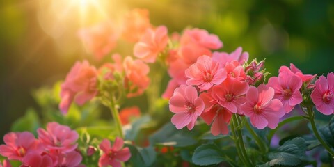 The Blooming Flowers. spring background