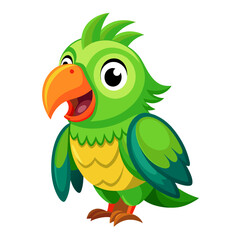Naklejka premium Colorful Parrot Illustration Vibrant Artwork of the Exotic Bird