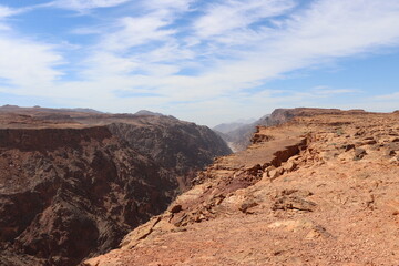 Fototapeta na wymiar Al-Shaq – Great Canyon in Saudi Arabia - Nature wonder