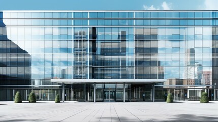 glass exterior office building