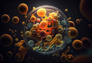 Bacteries. Generative AI