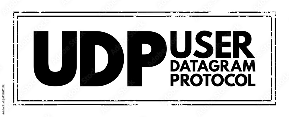 Poster udp - user datagram protocol is one of the core members of the internet protocol suite, acronym text