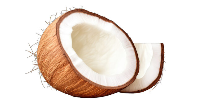 Fresh half coconut png