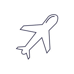 plane line icon design for web and mobile app