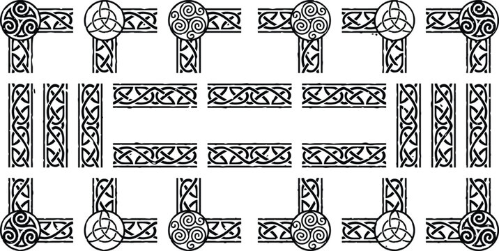 Seamless Celtic Knot Frame Borders