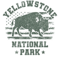 US National Park Retro Illustration Vintage Mountains Hiking Outdoor Nature