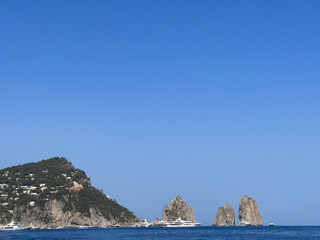 Fototapeta premium the coast of the sea of the island Capri