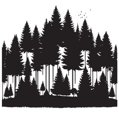 Free download forest tree illustrations