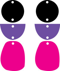 3 Layer Earrings SVG vector cut file for cricut and silhouette