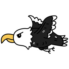 eagle cartoon doodle