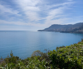 view of the sea and mountains