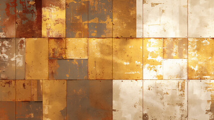 Experience a Mix of Art and Industry with a Rustic Metal Wall Backdrop.