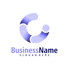 Letter C logo design vector. Creative Initial C logo concepts template