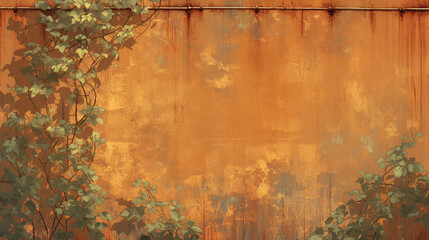Rustic Metal Wall Background.