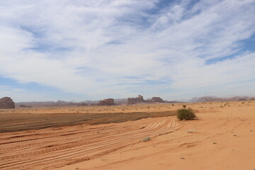 Beautiful landscape of Saudi Arabia desert in Tabuk region (Neom site)