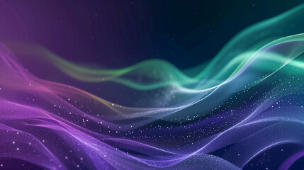 Plexus Glitter Gradient Wave on Dark Background