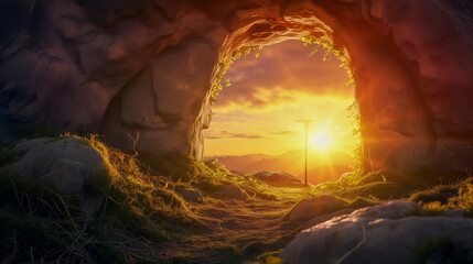 Resurrection Dawn, View from the Empty Tomb