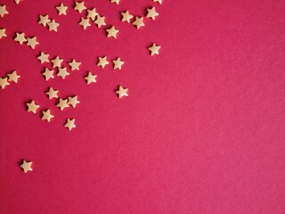 Stars on a red background