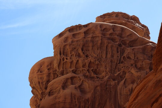 Amazing lime rock formation in Saudi desert - Tabuk region (Neom project area)