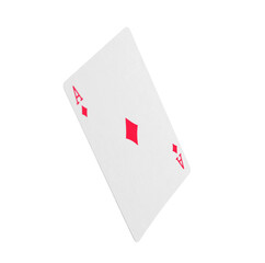 Playing card isolated on white. Poker game
