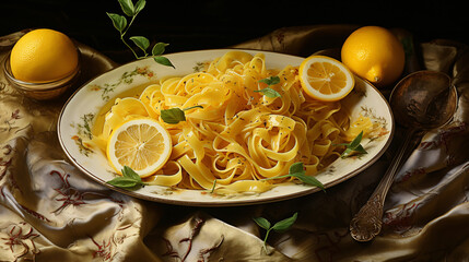 Lemony pasta.