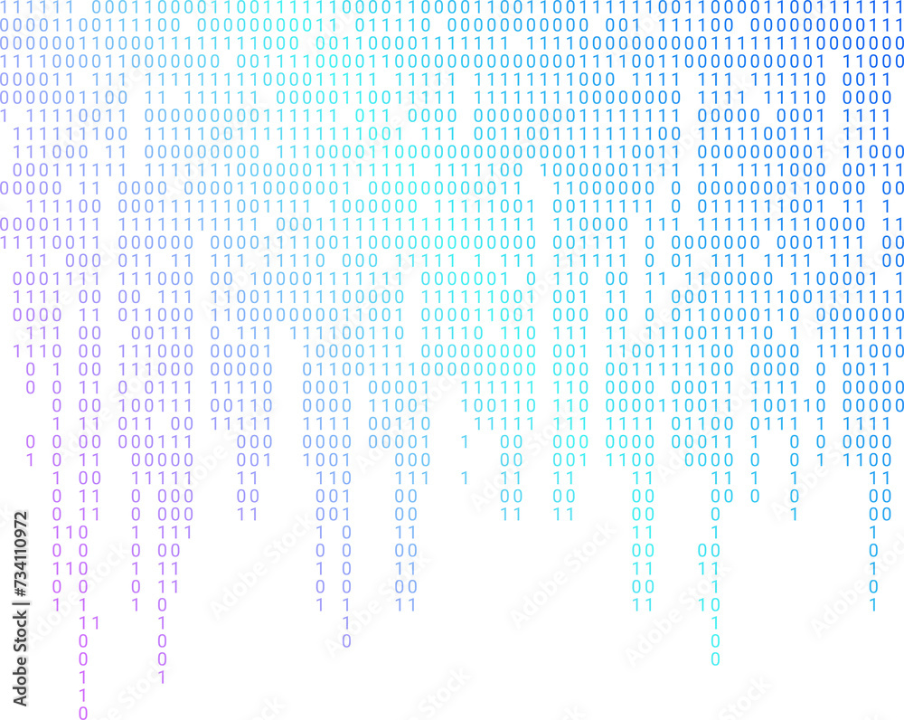 Fototapete technology, data, and digital innovation. abstract binary background for design on technological and