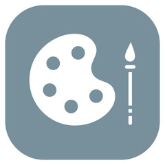 Paint Brush Pallete Icon