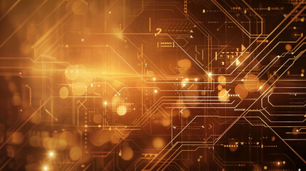Fototapeta premium Brown color cyber and tech background
