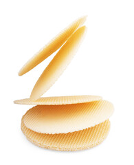 Step by step, making a waffle cake, with condensed milk, cocoa and butter. Homemade cake