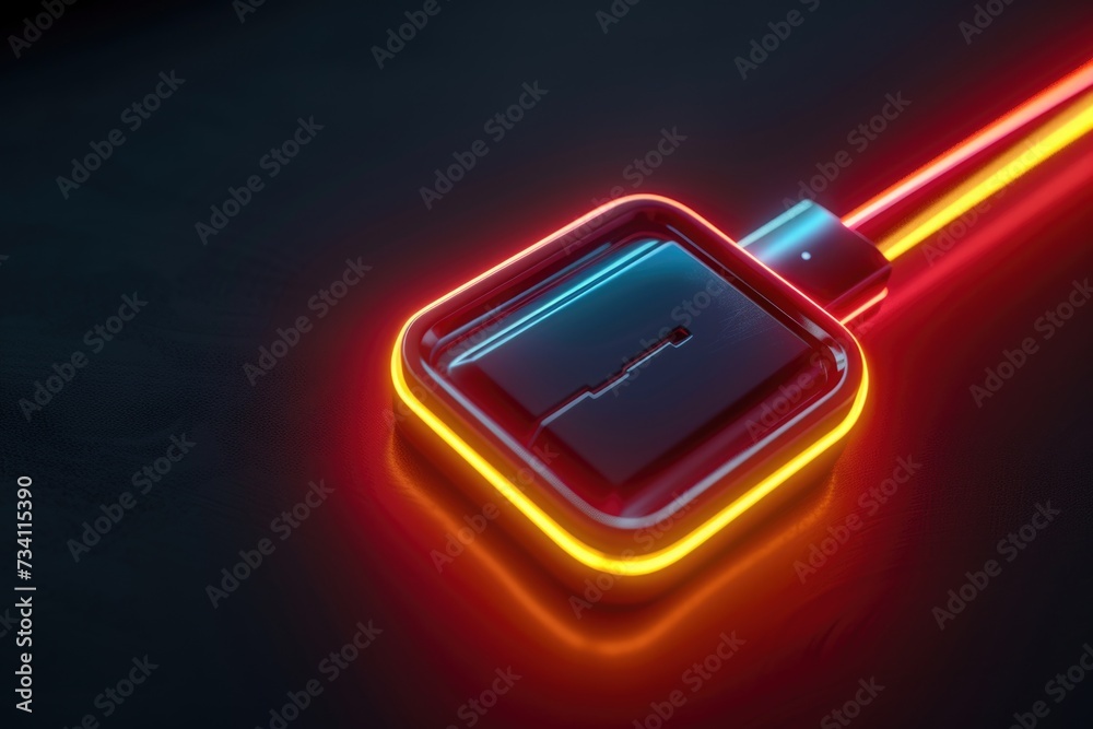Aufkleber a close-up photo of a light switch on a black surface. this versatile image can be used to illustrat