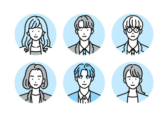 ビジネスパーソンのアイコンセット