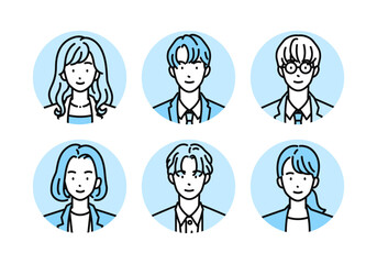 ビジネスパーソンのアイコンセット