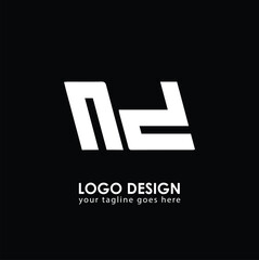 ND ND Logo Design, Creative Minimal Letter ND ND Monogram