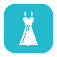 Obraz premium Wedding Female Dress Icon