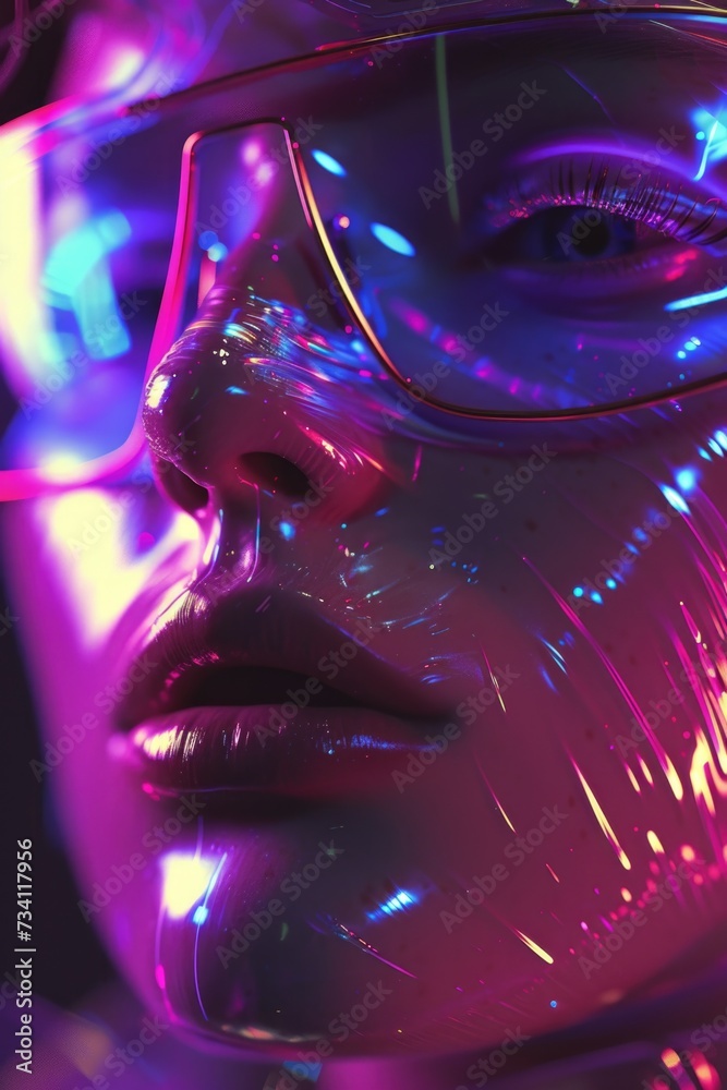 Poster person wearing glasses in a close-up shot. versatile image suitable for various uses