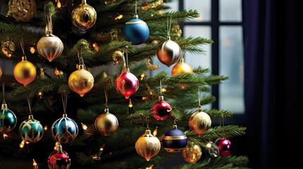 Naklejka premium snowflake holiday ornaments