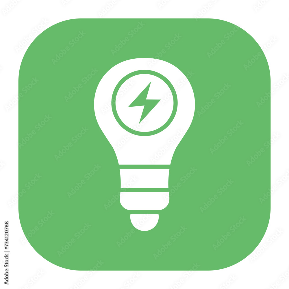 Sticker energy saving icon