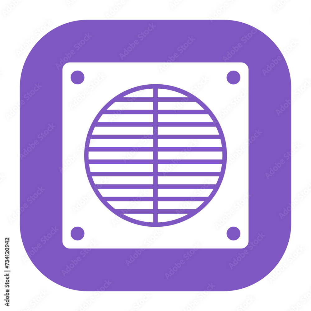 Poster air heater icon