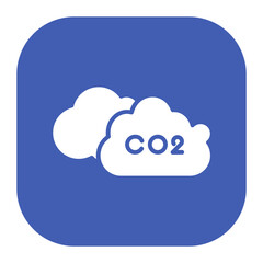 Obraz premium CO2 Icon