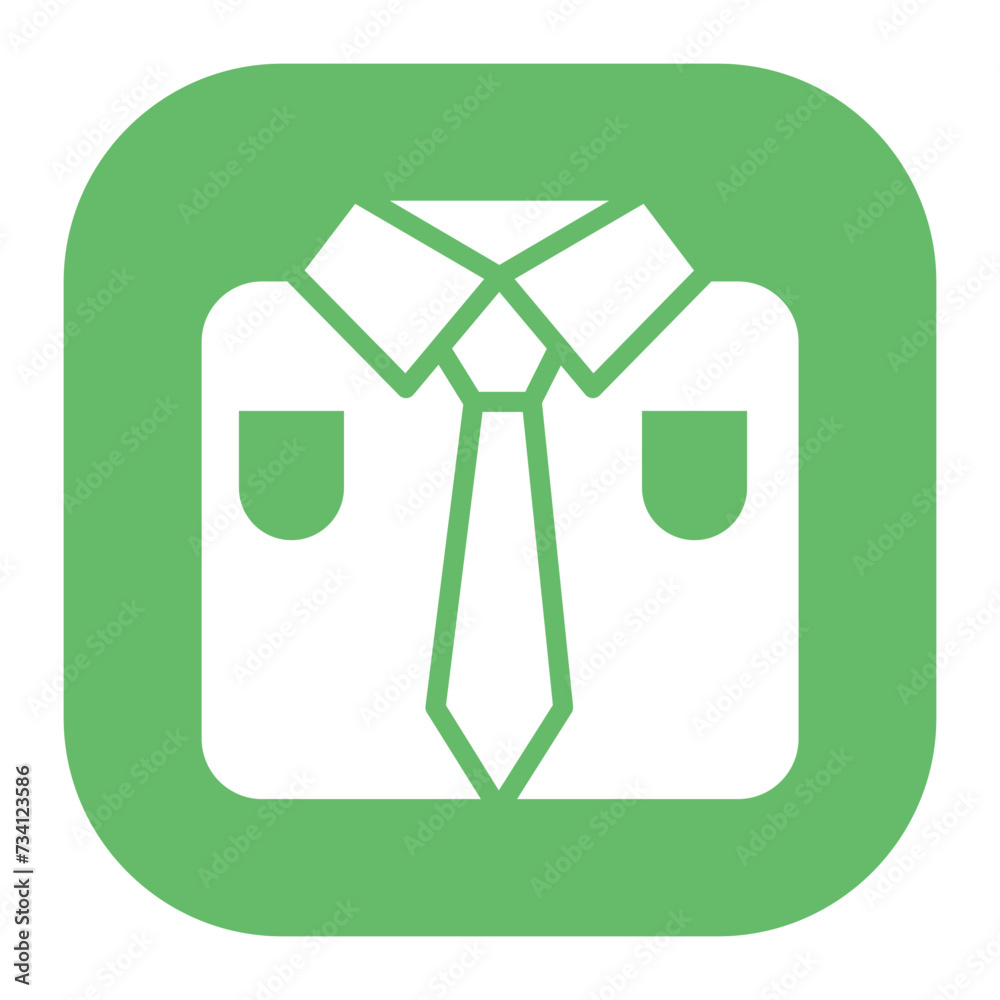 Canvas Prints Office Shirt Icon