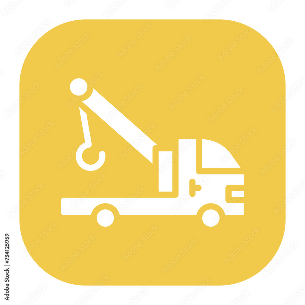 Canvas Prints tow truck icon