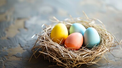 Obraz premium Easter day concept background