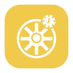 Fototapeta premium Tyre Pressure Icon