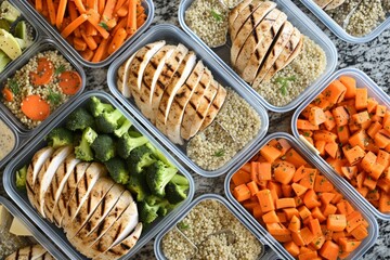 Organized Healthy Meal Prep for Balanced Nutrition