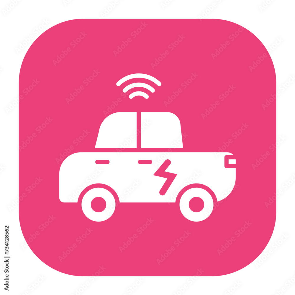 Sticker smart car icon