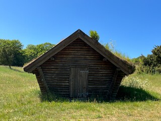 old wooden cottage